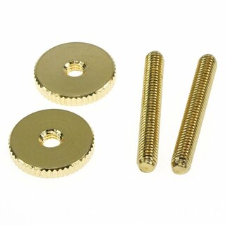 ST-MGG          Faber 4mm, metric 59 ABR Steel Studs and Brass Thumbwheel Kit, (pair) gold plated, glossy