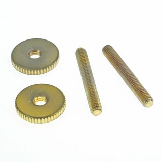 ST-MGA          Faber 4mm metric, 59 ABR Steel Studs and Brass Thumbwheel Kit, (pair) gold plated, aged