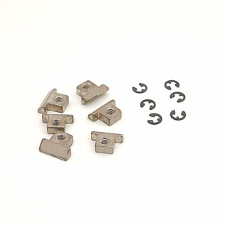 RS-NAU, Saddle Brass, nickel plated, aged, un-notched (6 pcs.)