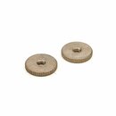 TW-MNA (2 pcs.) 	thumbwheels, brass, metric 4mm, nickel...