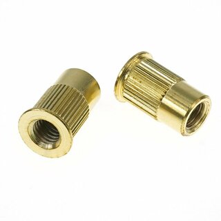 TPI-B-MGG        	Faber 8mm Tailpiece Inserts (pair) Steel, gold plated, gloss, d inside = 8mm