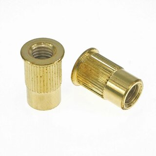 TPI-B-MGG        	Faber 8mm Tailpiece Inserts (pair) Steel, gold plated, gloss, d inside = 8mm