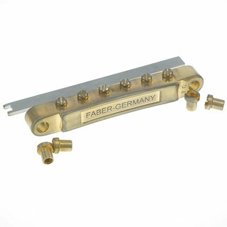 ABRL-GA        ABRL Bridge, pat. pend. Locking System, Aged Gold, Brass saddles natural