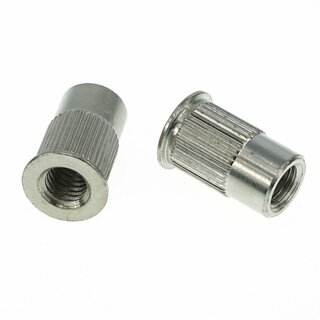 TPI-B-MNG        	Faber 8mm Tailpiece Inserts (pair) Steel, nickel plated, gloss, d inside = 8mm
